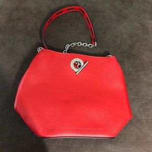 Sondra Roberts Large Red Shoulder Bag